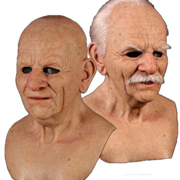 Old Man and Women Realistic Mask For Halloween