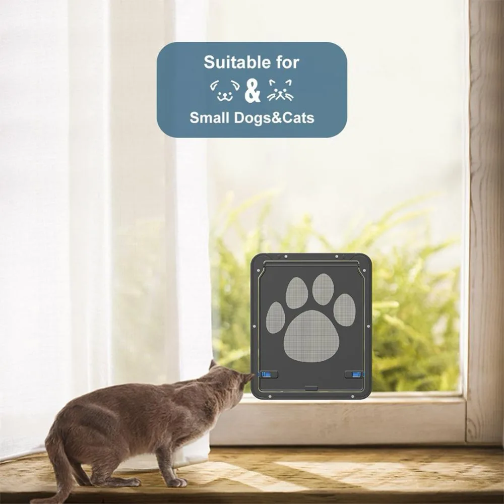 SaiDeng-Dog-Footprint-Pattern-Pet-Cat-Door-Window-Door-Screen-Doggie-Flap-Pet-Supplies-30 (1)