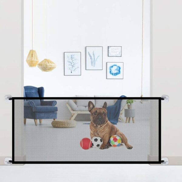 Portable Folding Breathable Mesh Dog Gate Safety Guard