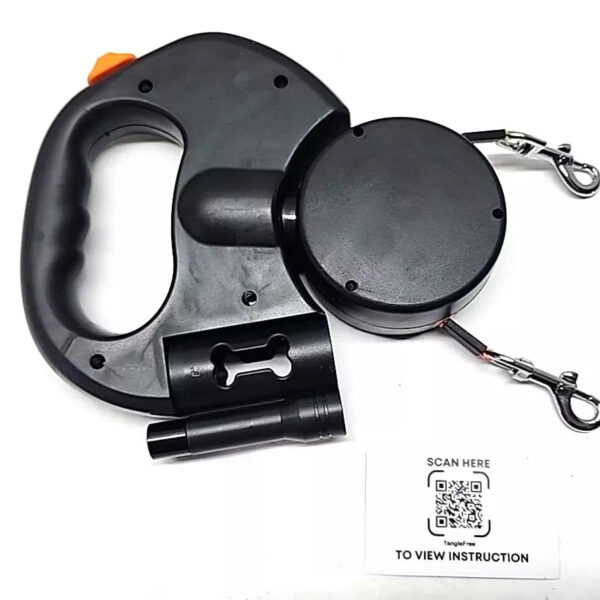 TangleFree Dual Dog Leash with Tangle-Free Swivel