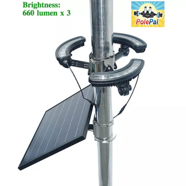 Commercial Grade Solar Flagpole Light