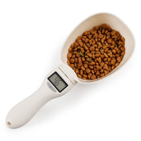 Pet Food Scale Feeding Bowl Kitchen Scale Spoon Measuring Scoop Cup Portable With Led Display