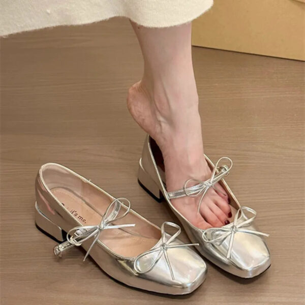 Square Toe Flats Slip-Ons