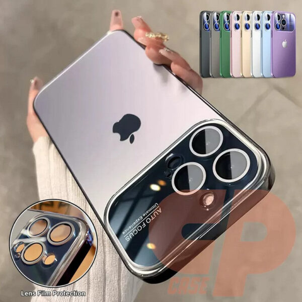 Premium Chromatic Lens Glass Case For iPhone 14,15 Series