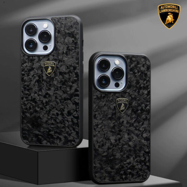 Lamborghini Premium D14 Forged Carbon Fiber Case For iPhone 13 Series