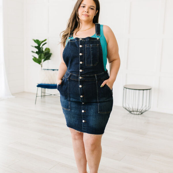 Chic Agnes Denim Overall Dress for Effortless Style