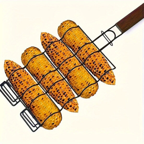 Metal BBQ Corn & Multi-Use Grilling Basket