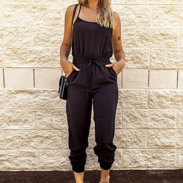 Chic Sleeveless Jumpsuit for Women – Effortlessly Stylish and Casual