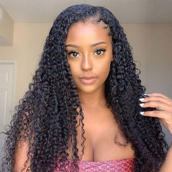 Curly Hair 12A 4x4 5x5 Pre Cut HD Lace Closure Human Hair Wigs Wear & Go Glueless Wigs