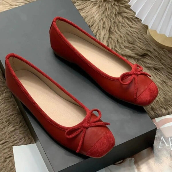 Square Toe Flats Slip-Ons