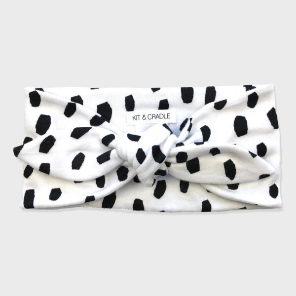 Knot Headband - Black Cheetah
