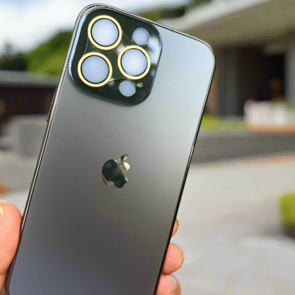 Premium Chromatic Lens Protected Glass Case For iPhone 15 Series