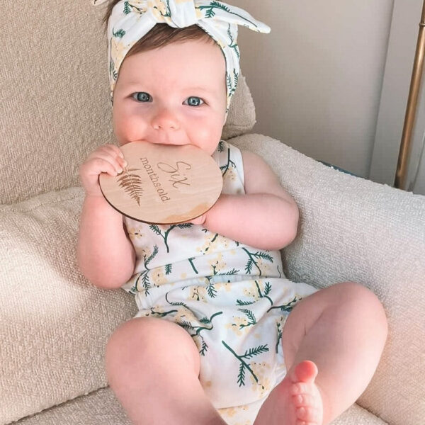 Organic Singlet Bodysuit - Wattle