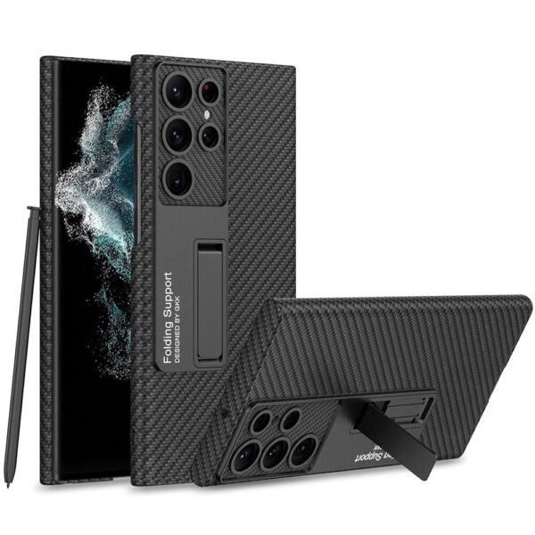 All-included Protection Carbon Texture Case For Galaxy S23 Series