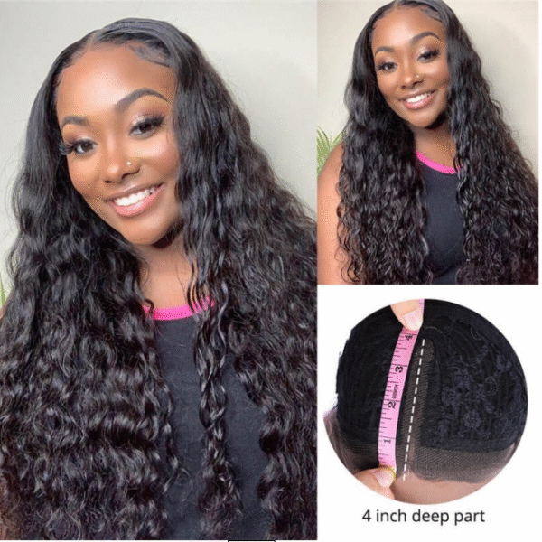 10A Cranberry 13x4/4X4 Lace Front Wigs Brazilian Deep Wave Human Hair Wigs 180% Density Pre-plucked