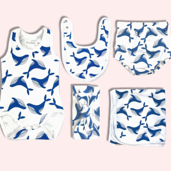 Newborn Singlet Bundle - Whale
