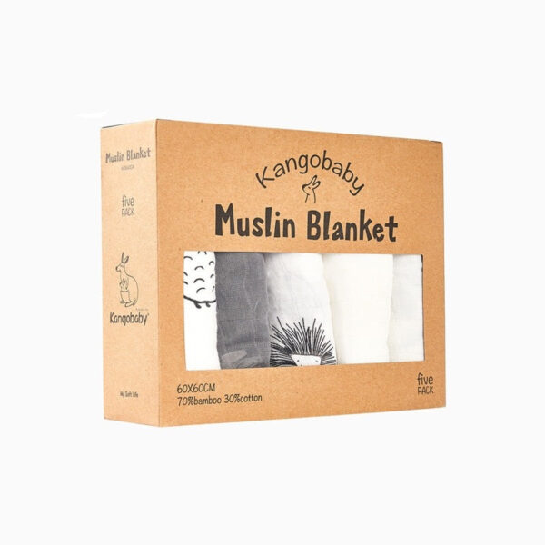 Bamboo Cotton Swaddle Blanket Set (5 pieces)