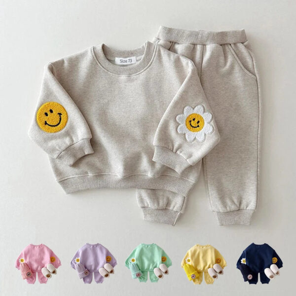 Kids Cute daisy outfit Sweatshirt Set