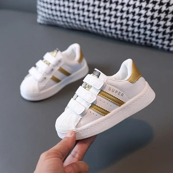 Children's Sneakers Kids Fashion Design White Non-slip Casual Shoes for Boys Girls Breathable Sneakers Toddler Outdoor Shoe