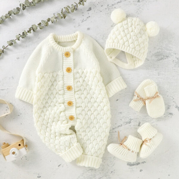 Baby Knit Romper set