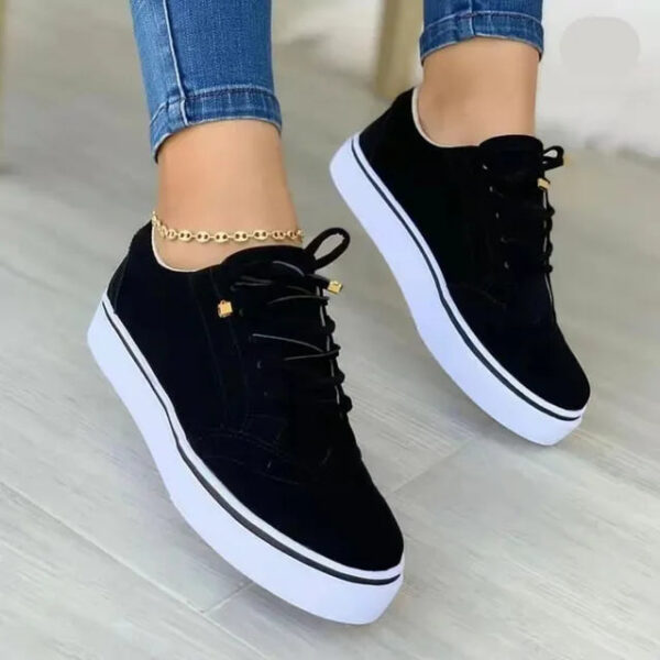Chic Women's Lace-Up Sneakers – Perfect Blend of Style and Comfort