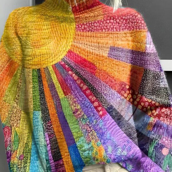 Kendall™ - Colourful Turtleneck Sweater