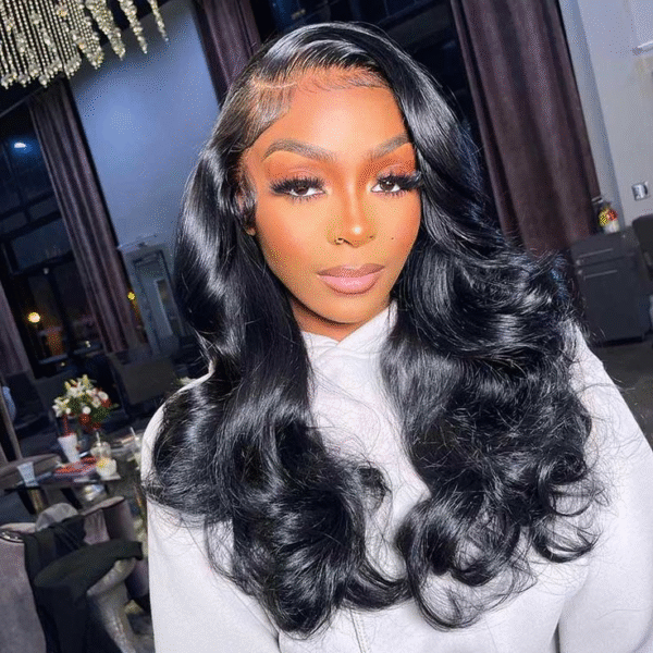 Cranberry 12A 5x5 HD Body Wave Lace CLosure Wig Human Natural Black Long Hair
