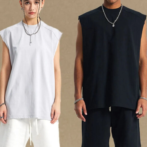 Men's Solid Color Round Neck Tank