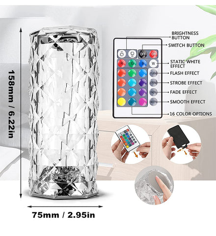 Instructions for using the crystal led light lamp
