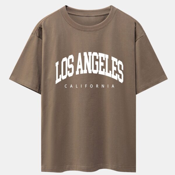 Los Angeles Letter Print Oversize T-Shirt
