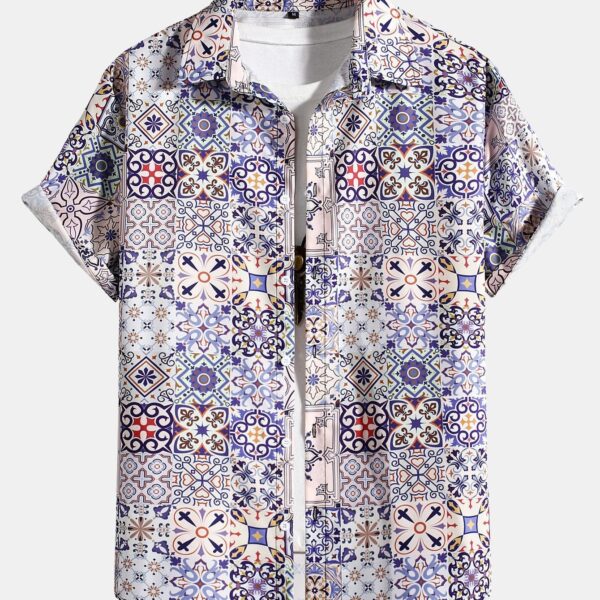 Moroccan Tile Print Shirt