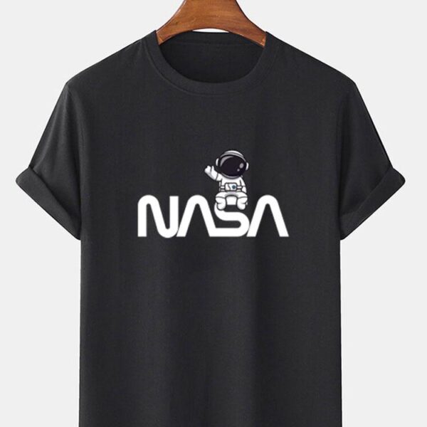 Cute Astronaut NASA Print T-Shirt
