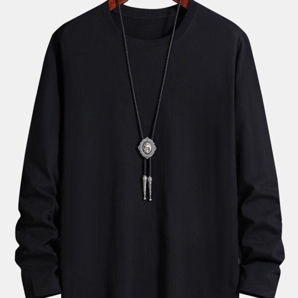 Basic Long Sleeve Cotton T-Shirt