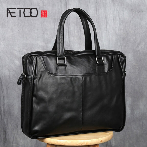 Handbag Men's Leather Business Casual Briefcase