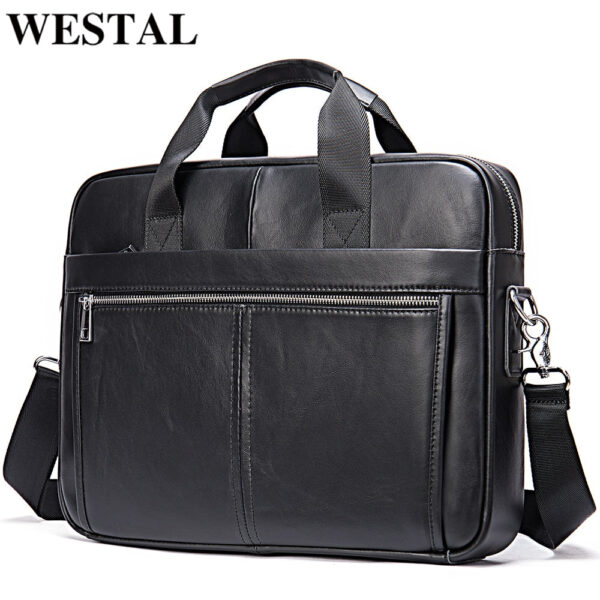 Men's Bag Genuine Leather Laptop Bag 14in