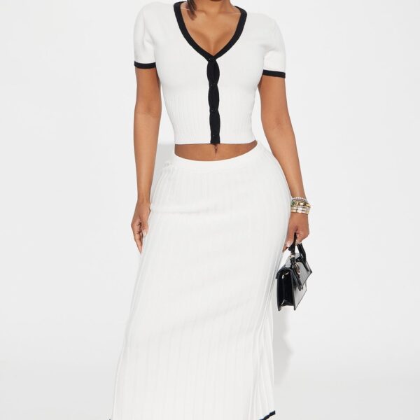 Gracelynn™ - Midi Skirt and Top Shirt Set