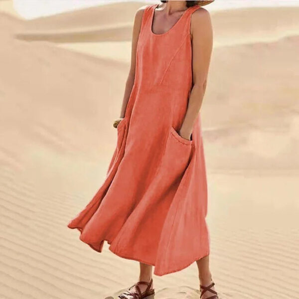 Chic and Breezy Women's Short Sleeve Summer Dress – Perfect for Any Casual Occasion!